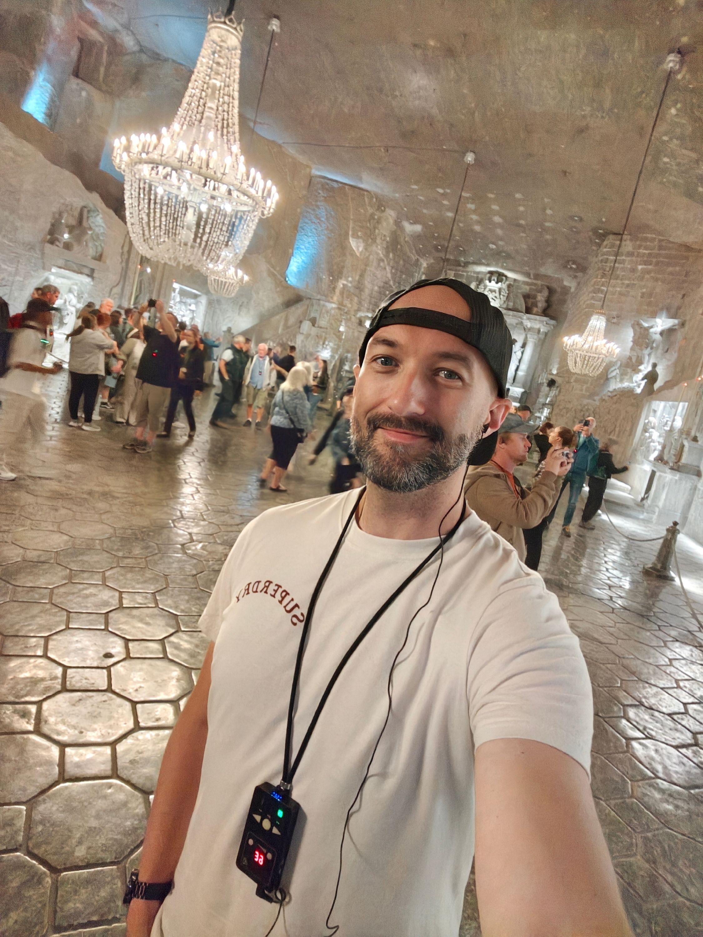 Ryan Stanikk in Wieliczka Salt Mine